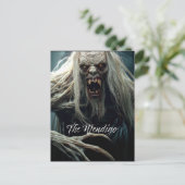 Der Wendigo Postkarte (Stehend Vorderseite)