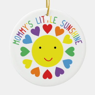 Der wenig Sonnenschein der Mama Keramik Ornament
