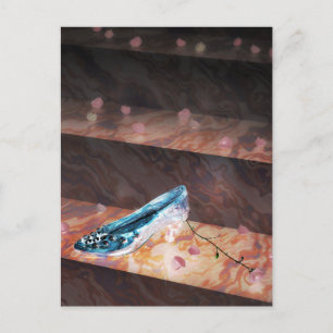 Der wenige Glaspantoffel Postkarte
