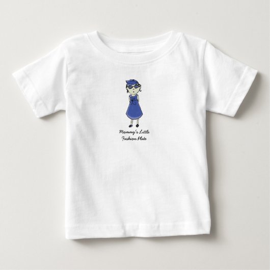 Der wenige Modegeck der Mama Baby T-shirt (Vorderseite)