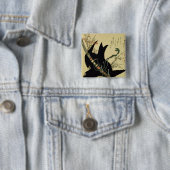 Der wenige Rabe mit der Minamoto Clanklinge Button (Beispiel)