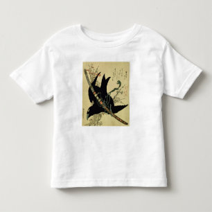 Der wenige Rabe mit der Minamoto Clanklinge Kleinkind T-shirt