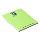 Der Werbespot für den Hafen Notizblock (angewinkelt)