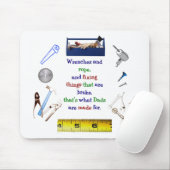 Der Werkzeugkasten Mousepad des Vaters (Mit Mouse)