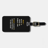 Der Wert der Moral im Leben Gepäckanhänger (Vorderseite horizontal)