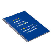 Der Wert der Moral im Leben Notizblock (Rechte Seite)