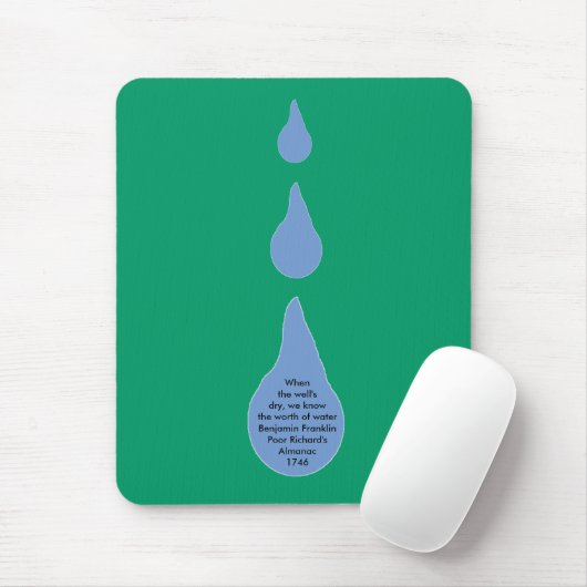 Der Wert des Wassers Mousepad (Mit Mouse)