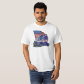 Der Wert-T - Shirt der USA-LKW-Fahrer-Männer (Vorne ganz)