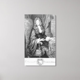 Der werte Robert Boyle graviert von B. Baron Leinwanddruck