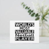Der wertvollste Netball-Spieler der Welt Postkarte (Stehend Vorderseite)