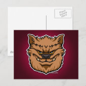 Der Werwolf (braun) Postkarte (Vorne/Hinten)