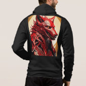 Der Werwolf ist ein alter Hüter Hoodie (Rückseite)