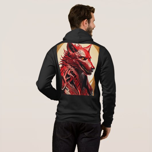 Der Werwolf ist ein alter Hüter Hoodie (Schwarz voll)