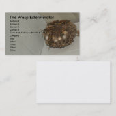 Der WespeExterminator Visitenkarte (Vorne/Hinten)