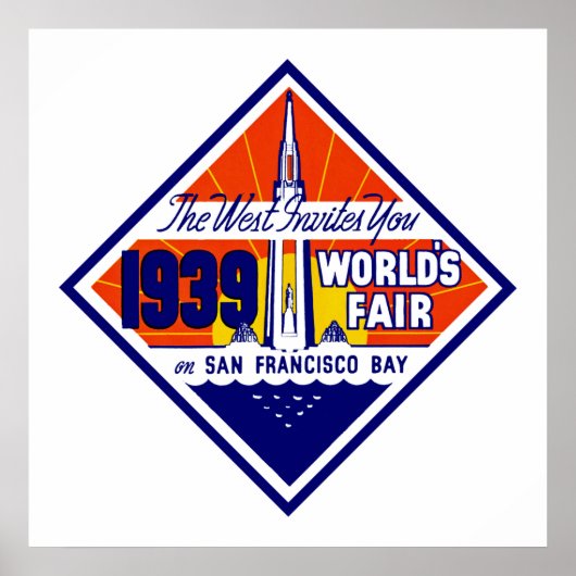 Der Westen lädt Sie ein Poster (Vorne)