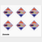 Der Westen lädt Sie ein Runder Aufkleber (Blatt)