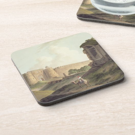 Der Western-Eingang von Shere Shahs Fort, Delhi, Untersetzer (Linke Seite)