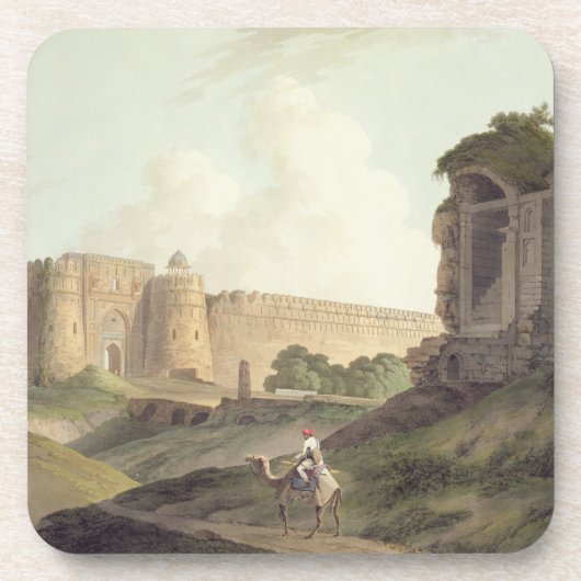 Der Western-Eingang von Shere Shahs Fort, Delhi, Untersetzer (Vorderseite)