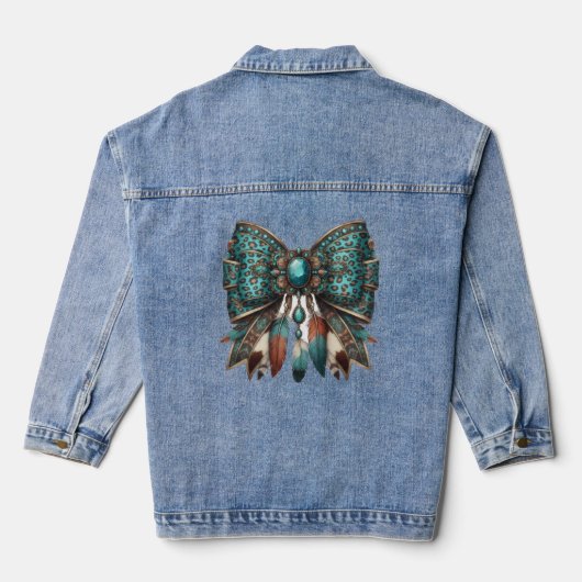 der westliche Bogenstil Jeansjacke (Rückseite)