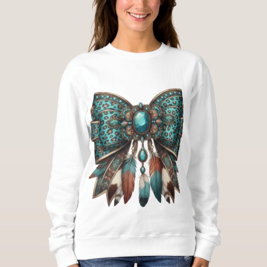 der westliche Bogenstil Sweatshirt (Vorderseite)