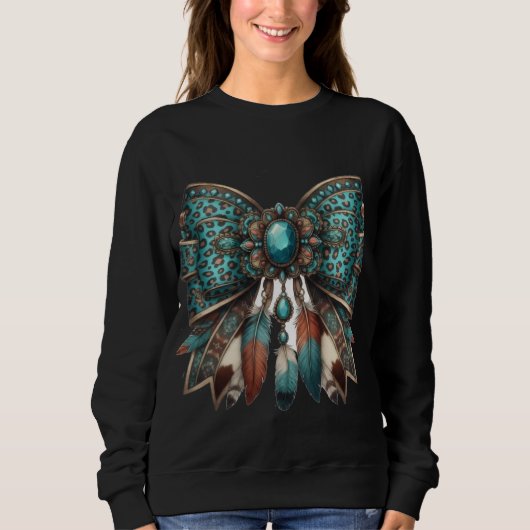der westliche Bogenstil Sweatshirt (Vorderseite)