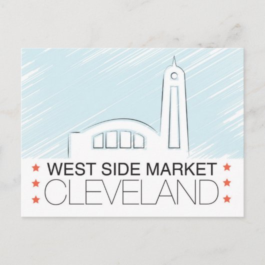 Der westliche Markt von Cleveland Postcard Postkarte (Vorderseite)