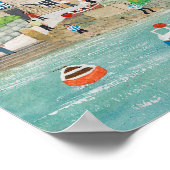 Der Wharf in Mousehole Poster (Ecke)