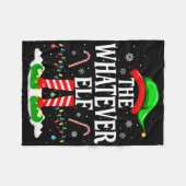 Der Whatever Elf Weihnachten Lustige passende Fami Fleecedecke (Vorderseite (Horizontal))