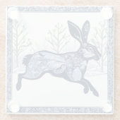 Der Whimsikale Ausflug des Hares Winters Glasuntersetzer (Rückseite)
