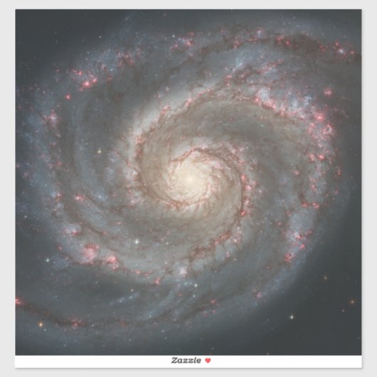 Der Whirlpool Galaxy M51 & Companion im Weltraum Aufkleber (Blatt)