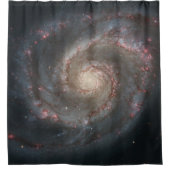 Der Whirlpool Galaxy M51 & Companion im Weltraum Duschvorhang (Vorderseite)