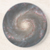 Der Whirlpool Galaxy M51 & Companion im Weltraum Getränkeuntersetzer (Vorne)