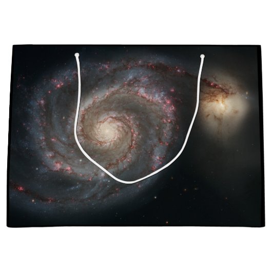 Der Whirlpool Galaxy M51 & Companion im Weltraum Große Geschenktüte (Vorderseite)