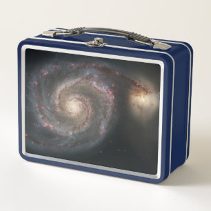 Der Whirlpool Galaxy M51 & Companion im Weltraum Metall Brotdose