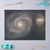 Der Whirlpool Galaxy M51 & Companion im Weltraum Seidenpapier (Basteln)