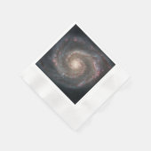 Der Whirlpool Galaxy M51 & Companion im Weltraum Serviette (Ecke)