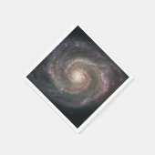 Der Whirlpool Galaxy M51 & Companion im Weltraum Serviette (Ecke)