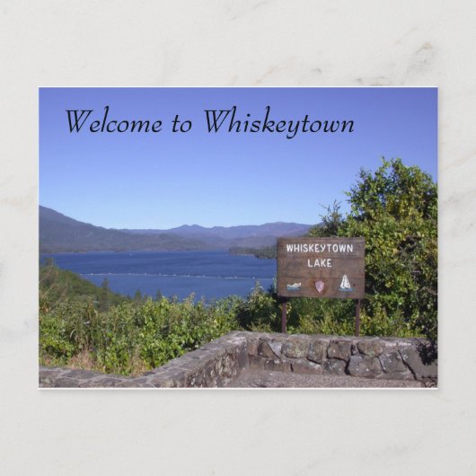 Der Whiskeytown Lake Postkarte (Vorderseite)
