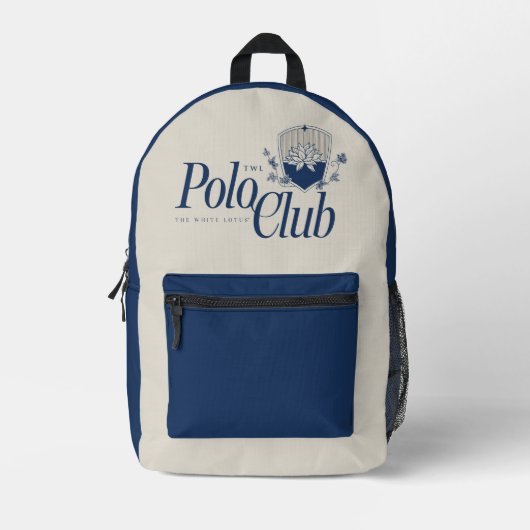 Der White Lotus Polo Club Bedruckter Rucksack (Vorderseite)