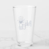 Der White Lotus Polo Club Glas (Rückseite)