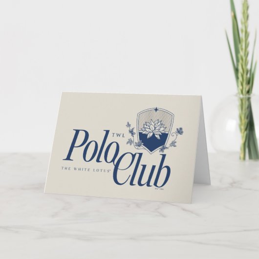 Der White Lotus Polo Club Karte (Vorderseite)