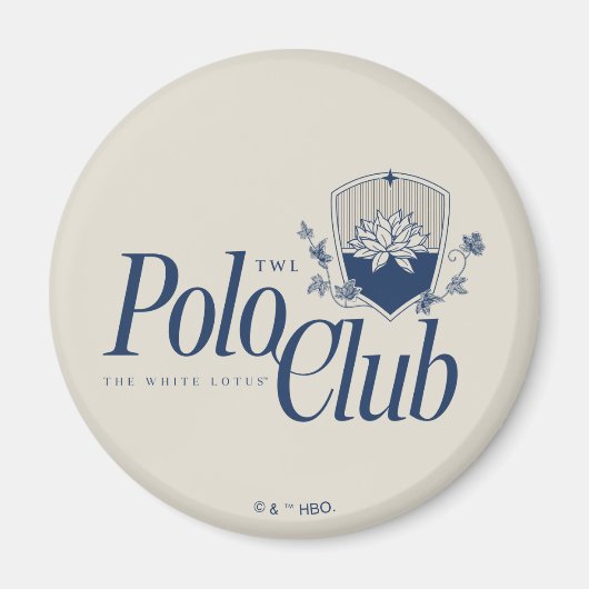 Der White Lotus Polo Club Magnet (Vorne)