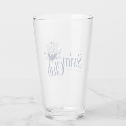 Der White Lotus Swim Club Glas (Rückseite)