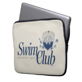 Der White Lotus Swim Club Laptopschutzhülle (Vorderseite Links)