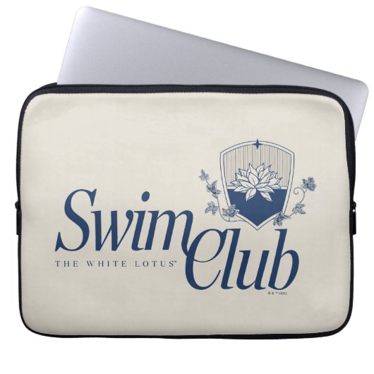 Der White Lotus Swim Club Laptopschutzhülle (Vorderseite)