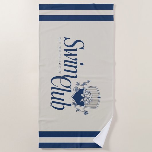 Der White Lotus Swim Club Strandtuch (Vorderseite)