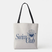 Der White Lotus Swim Club Tasche (Rückseite)