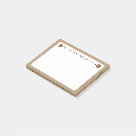 Der Whiteboard des Lehrers klebrige Post-it Klebezettel (angewinkelt)