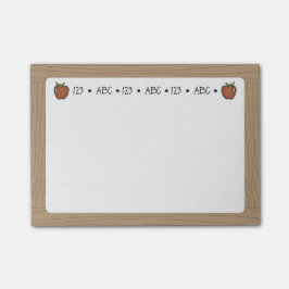 Der Whiteboard des Lehrers klebrige Post-it Klebezettel