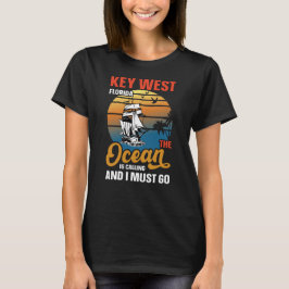 Der wichtigste westliche Florida der Ozean ruft Re T-Shirt